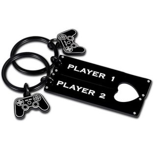 Boyfriend Gifts from Girlfriend Funny Gamer Matching Keychain for Gamer Boyfriend Couple Keyring Valentine Boyfriend Gifts from Girlfriend Funny Gamer Matching Keychain for Gamer Boyfriend Couple Keyring Valentine